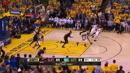 LeBron James with the EMPHATIC rejection!