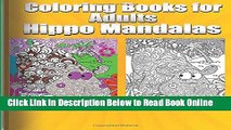 Download Coloring Books For Adults Hippo Mandalas (Animals   Mandalas)  PDF Free