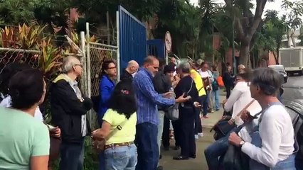 Así se encuentra el punto de validación de firmas de La Boyera en Miranda