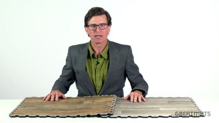 Rustic Wood Grain Foam Floor Tiles