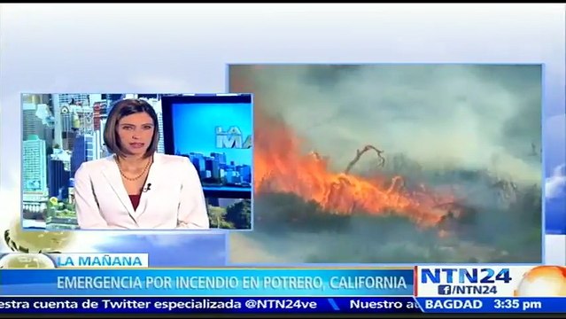 Emergencia en California: más de 360 hectáreas de bosque han sido destruidas por incendio forestal