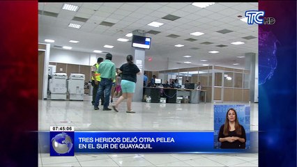 Ocho heridos en balacera y peleas en diferentes puntos de Guayaquil