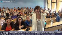[HPyTv Pyrénées] Carole Delga à l'IFMS de Tarbes (17 juin 2016)