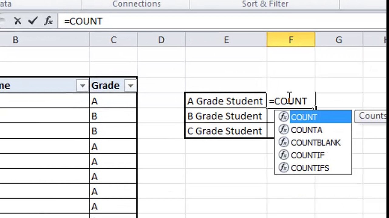 How To Use Count If Formula in Excel - Excel Tr...