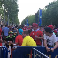Bonne ambiance dans la FanZone Toulouse pour RUS WAL EURO2016