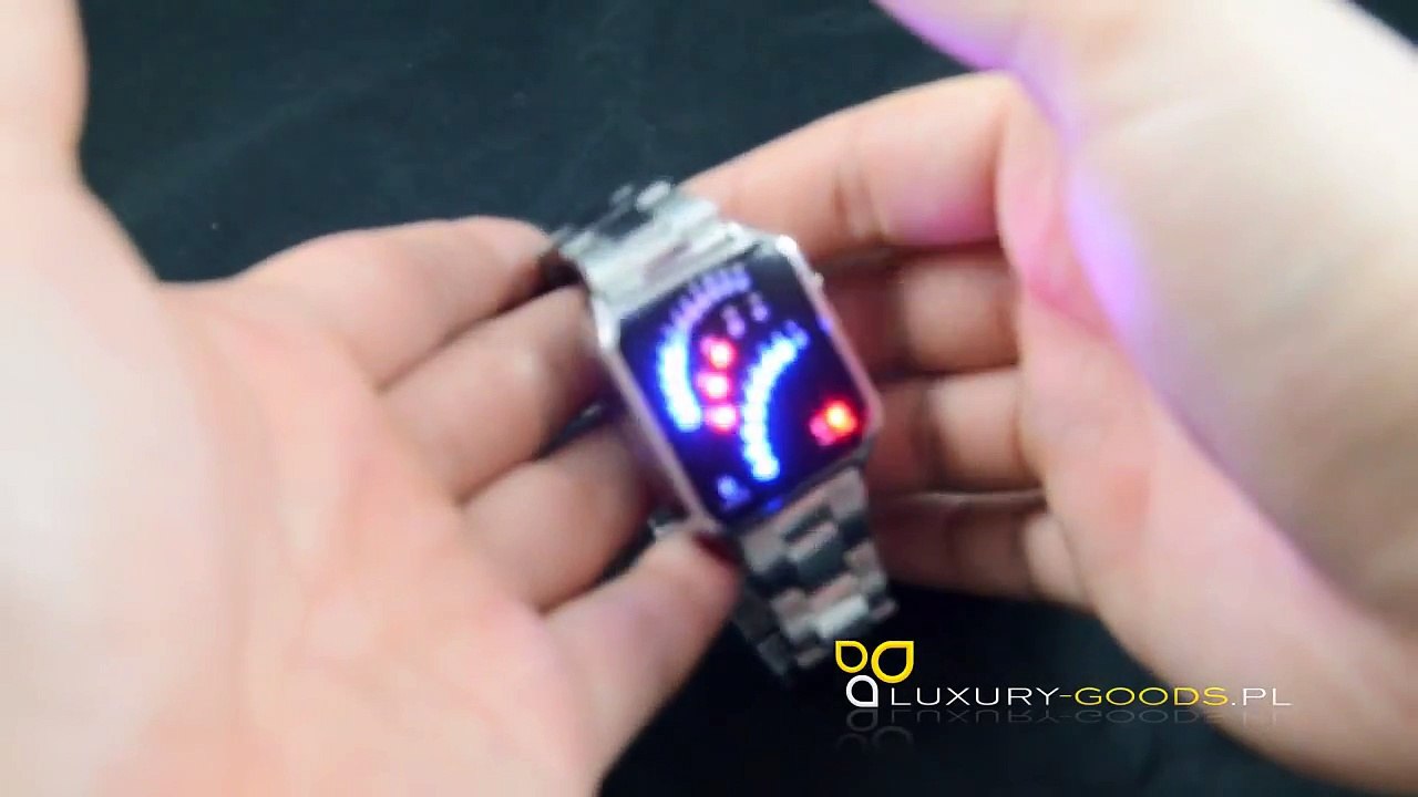 ZEGAREK 29 LED BINARY TOKYO FLASH BiR