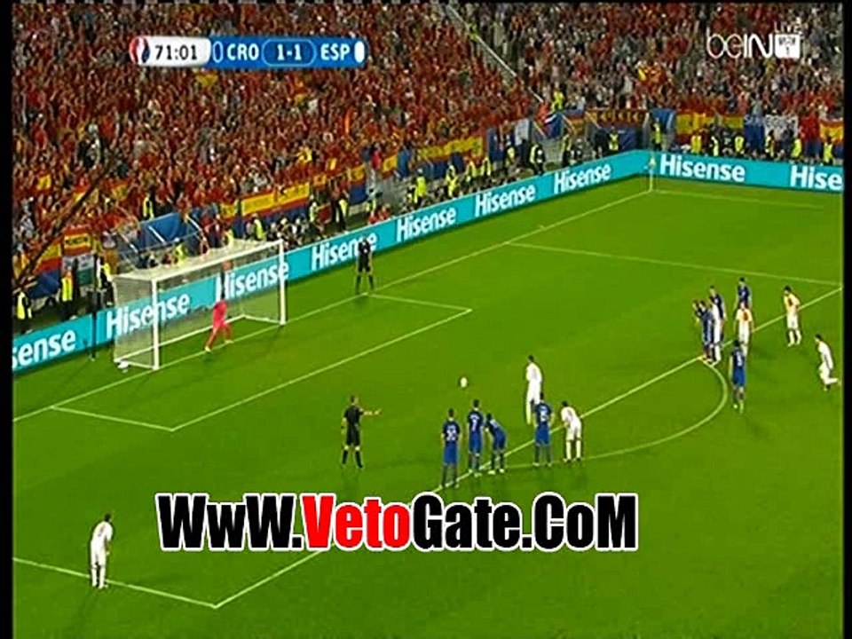 "راموس" يهدر ركلة جزاء امام كرواتيا