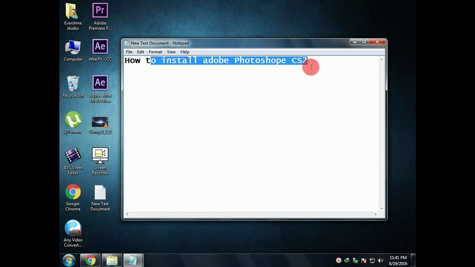 How to install Adobe Photoshop CS2 Tutorial