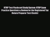 Read RTRP Test Flashcard Study System: RTRP Exam Practice Questions & Review for the Registered