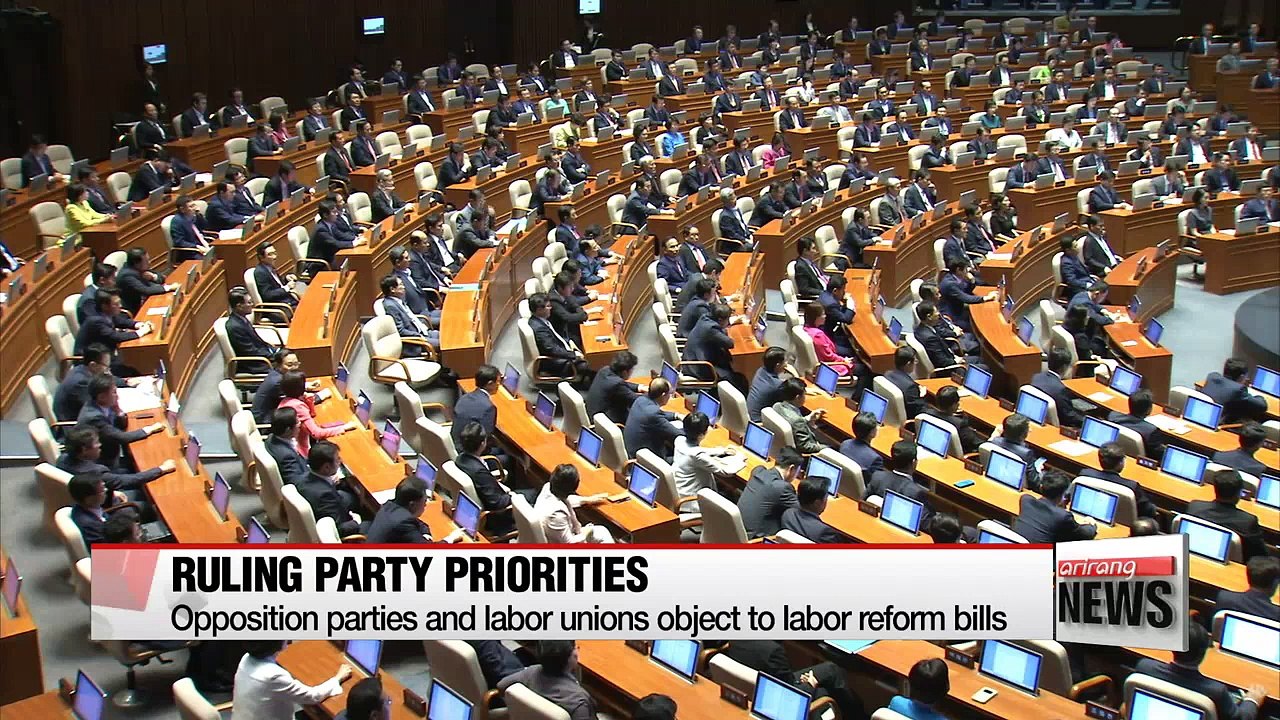 Saenuri floor leader briefs parliament on party's priorities