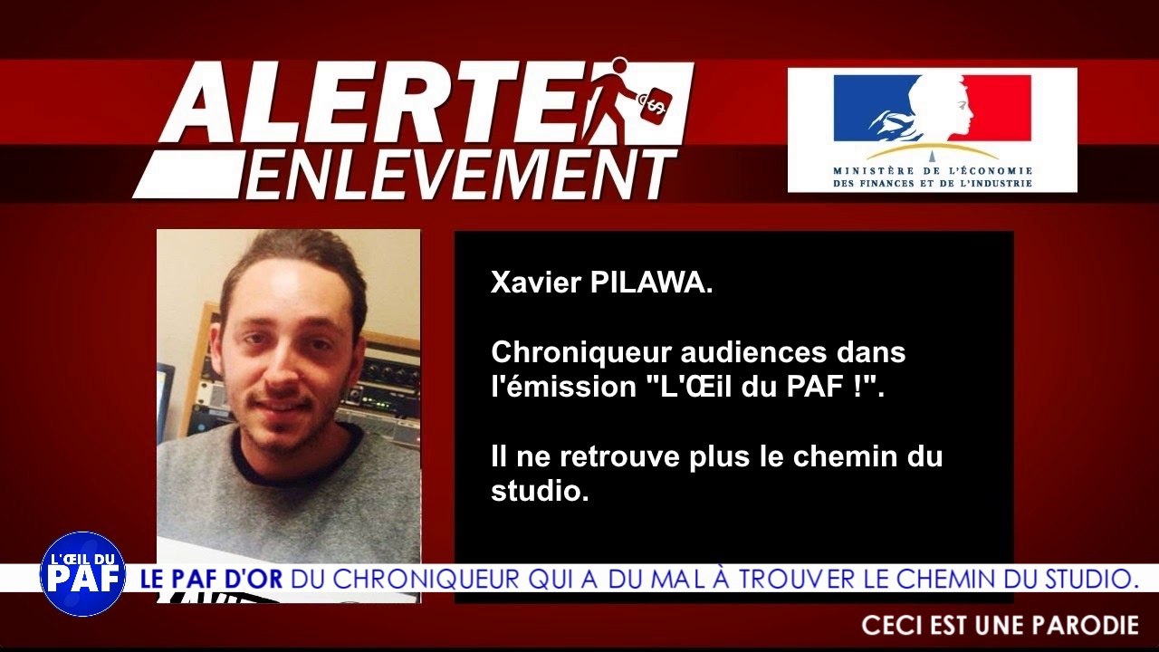 PAF D'OR DU CHRONIQUEUR QUI A DU MAL À TROUVER LE CHEMIN DU STUDIO