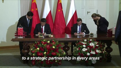 China's Xi weaves Poland into 'new silk road' plan
