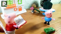 PEPPA PIG and GEORGE with daddy pregnant mummy pig. English new Compilation poops in toilet