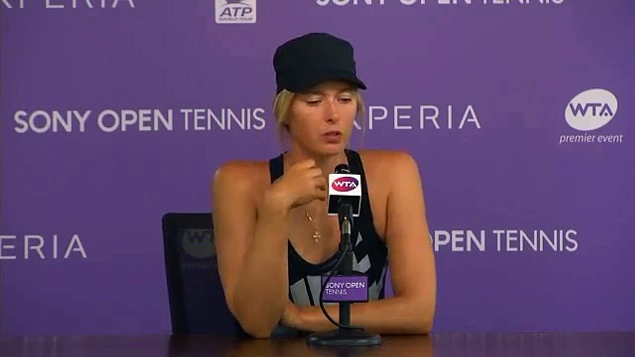 Sony Open Tennis Interview with Maria Sharapova 3-27
