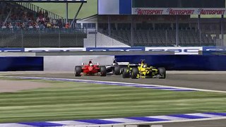F1 Challenge '99 - '02 MOD 1998 ROUND 9 BRITISH GP - BATTLE FOR 3rd  IN THE FINAL LAPS