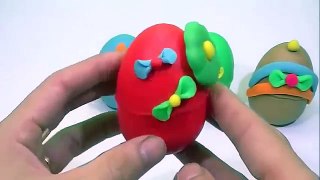 Games PLAY DOH colorful eggs Peppa Pig - KINDER SURPRISE EGGS!!! 2016 lego car toys videos