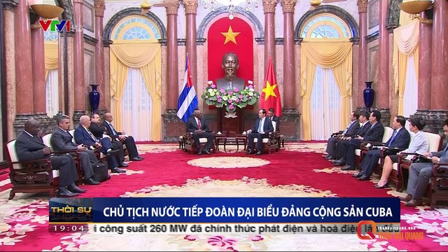 Chủ tịch nước Trần Đại Quang tiếp đoàn đại biểu Đảng cộng sản Cuba