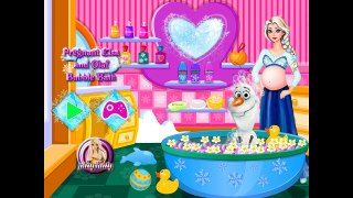 Beautifull Disney Princess Elsa Frozen Pregnant Elsa And Olaf Bubble Bath, Full HD 1080p