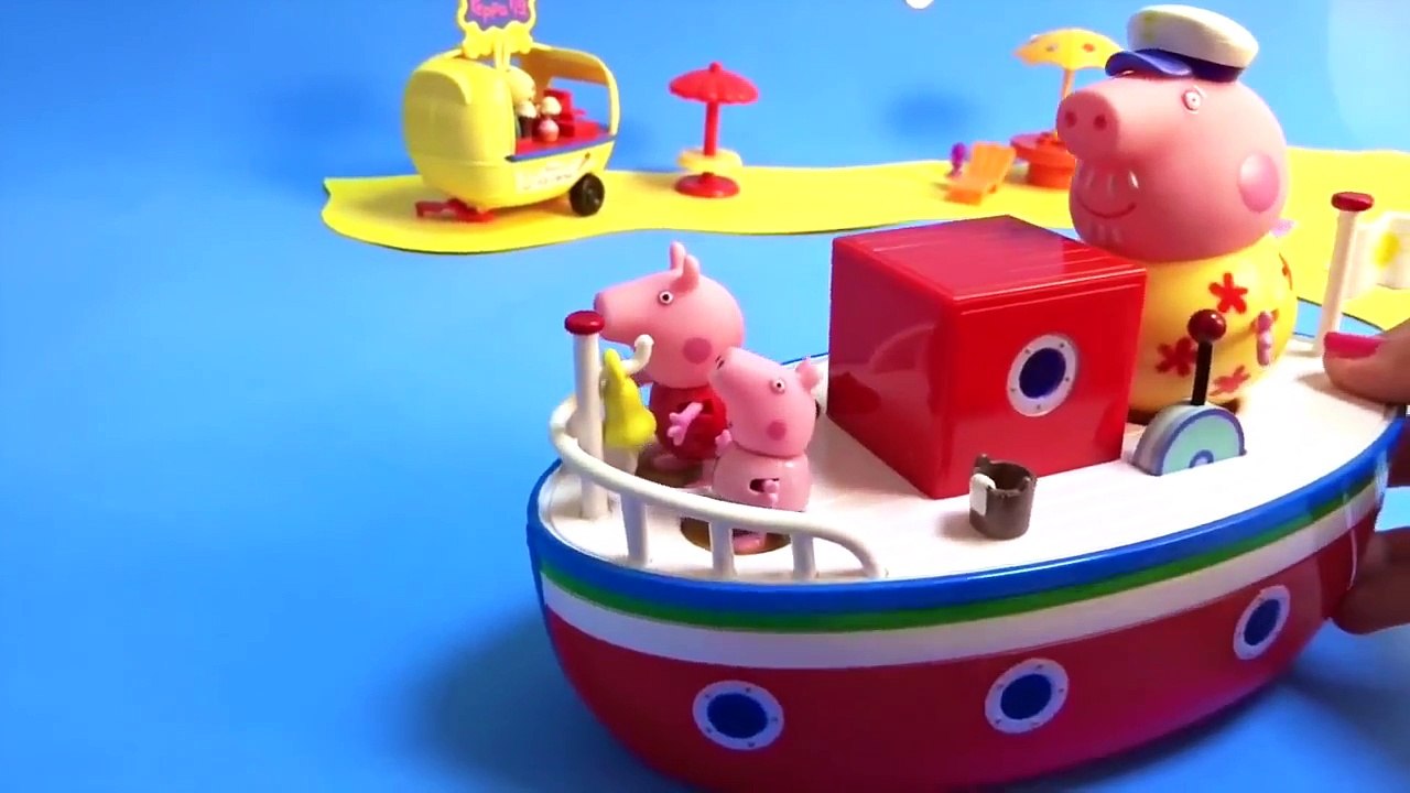 Peppa y George Viajan en Barco con Abuelo Pig Juguetes de Peppa Pig en español