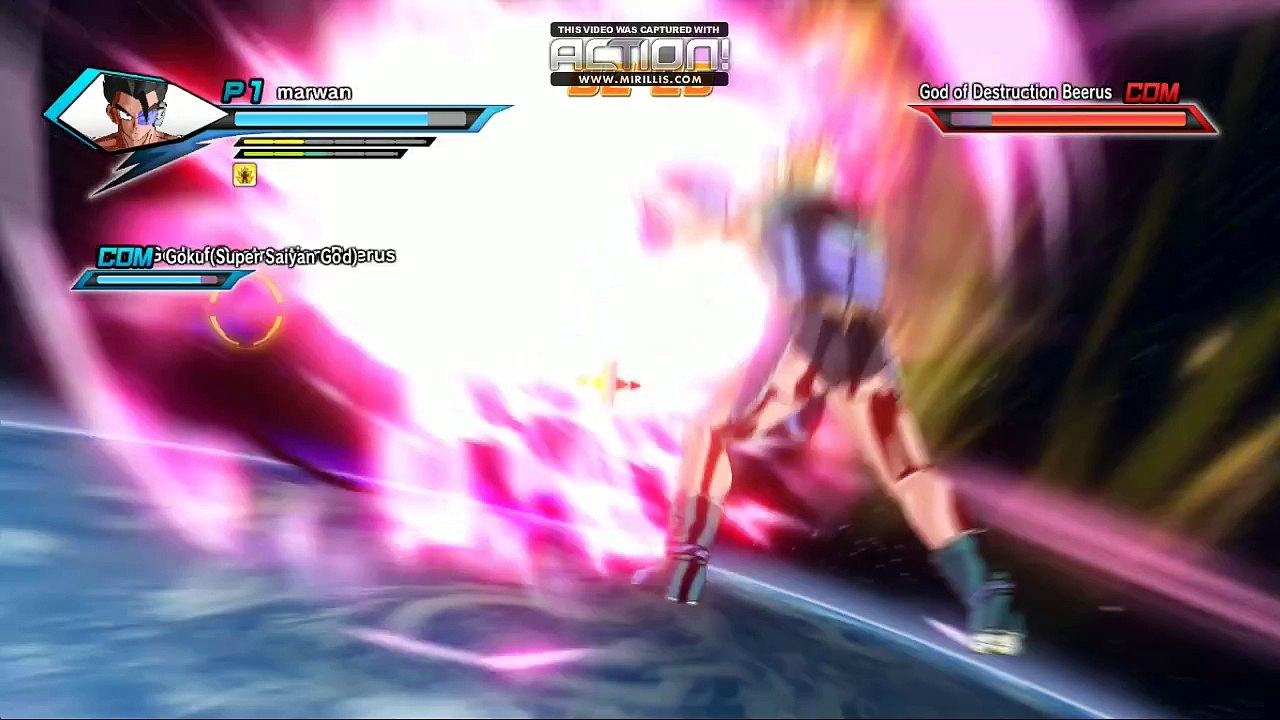 dragon ball goku vs beerus and whis معركة حماسية