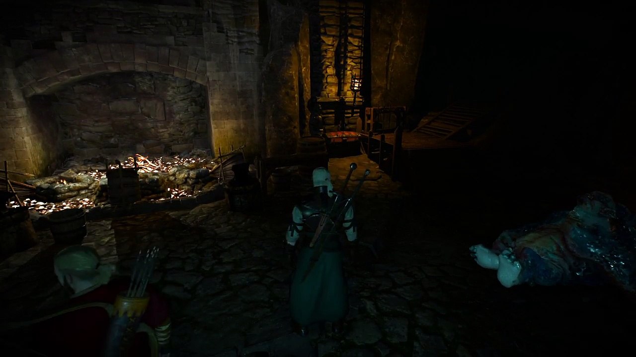 The Witcher 3 Cave Rain