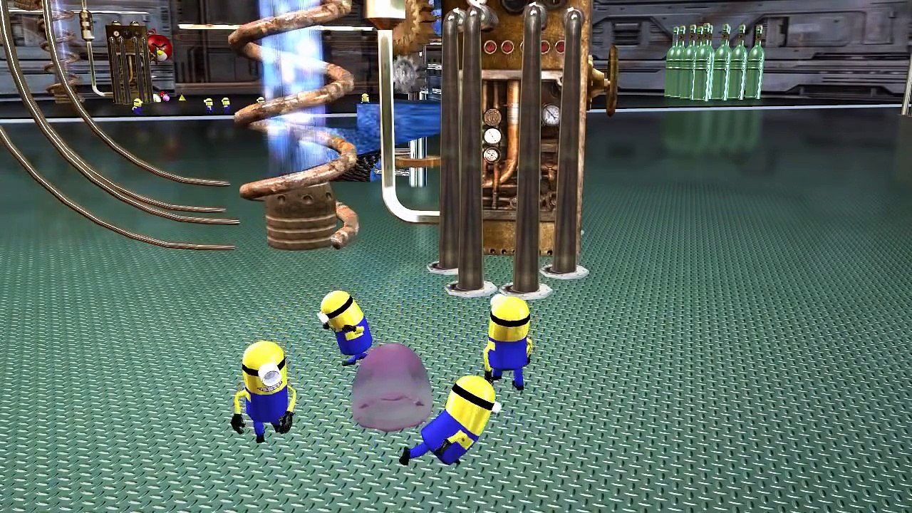 Angry Birds and the Minions ♫ 3D animated Despicable Me parody mashup ☺