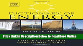 Read Dictionary of Energy, Second Edition  PDF Online