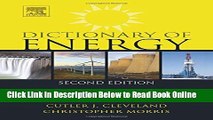 Read Dictionary of Energy, Second Edition  PDF Online