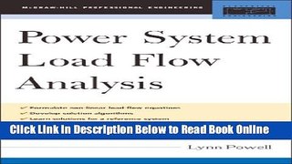 Read Power System Load Flow Analysis (Professional Engineering S)  Ebook Free