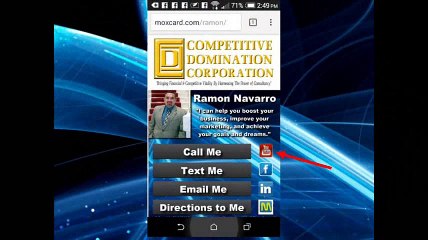 Digital Business Card Castle Rock by MoxCard