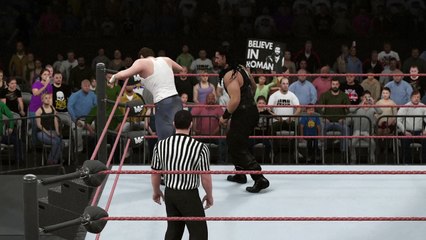 WWE 2K16 roman reigns v dean ambrose