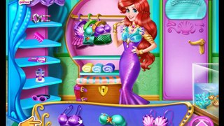 Disney Princes Little Mermaid Games - Ariel Tanning Solarium Game For Kisds