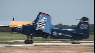 North American B-25 Mitchell and Douglas A-26 Invader Starting their engines