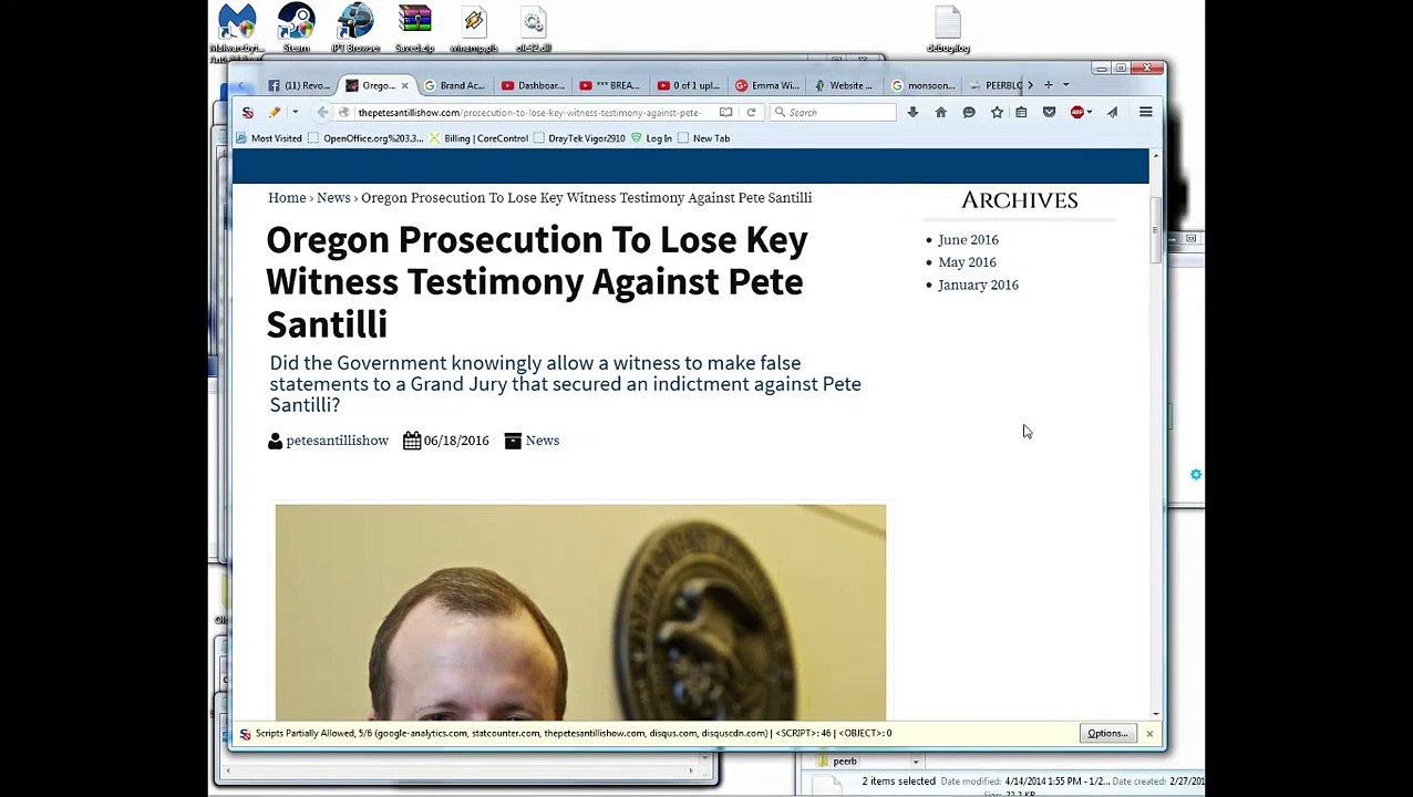 Oregon Prosecution To Lose Key Witness Testimony Against Pete Santilli