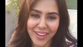 Sonam Bajwa 1st time live video for her fans