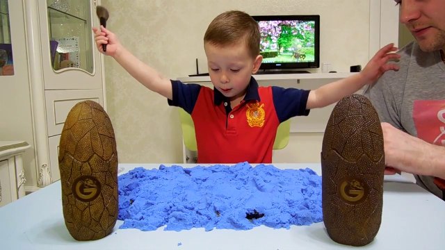 Раскопки динозавров _ Учим Динозавров палеонтологом Климом