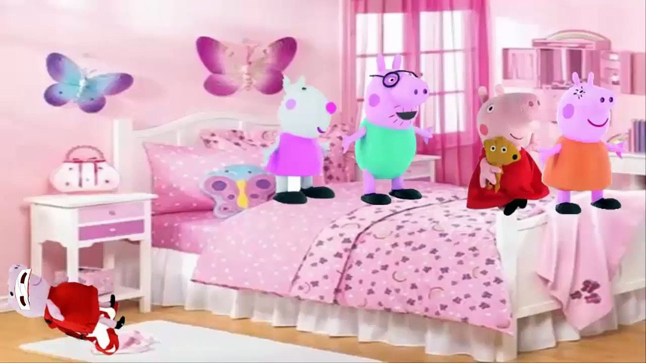 FIVE LITTLE MONKEYS | PEPPA PIG BABY CHANNEL ANIMATION Nursery Rhyme Song 1