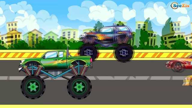 Coches - Carros de carreras, los Monster Machines para niños. Capitulos Completos. Spanish Cartoons