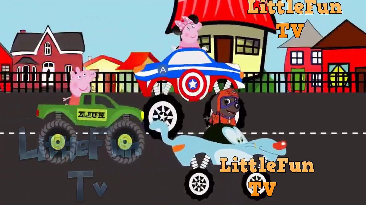 Peppa Pig Español George Superhero  - Finger Family Song Saviors Ryhmes 3 #HD