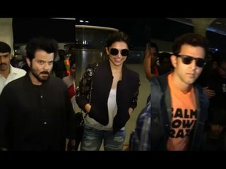 Deepika, Hrithik And Anil Kapoor Leaving For IIFA 2016