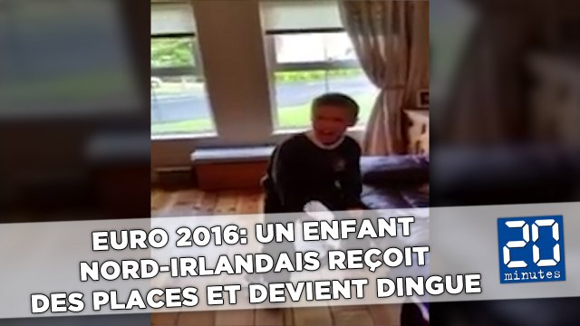 Euro 2016: Un enfant nord-irlandais reçoit des places et devient dingue