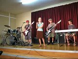 Garage Rockers age 9 & 10 rock band play Life is a Highway