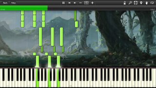 Princess Mononoke - Tatari Gami II Ubawareta Yama - Easy Piano tutorial (Synthesia)
