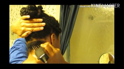 Long natural hair - My nape undercut!:)