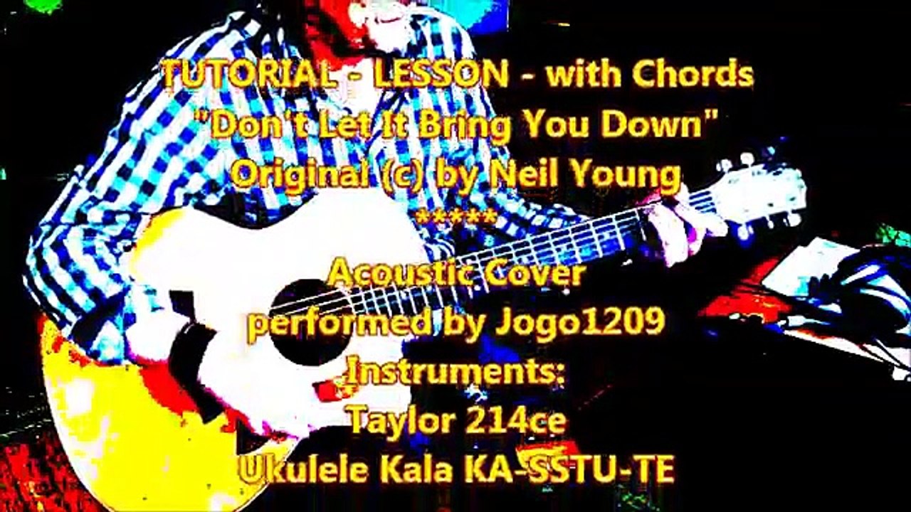 Neil Young - Don't Let It Bring You Down - My own rendition with ukulele solo