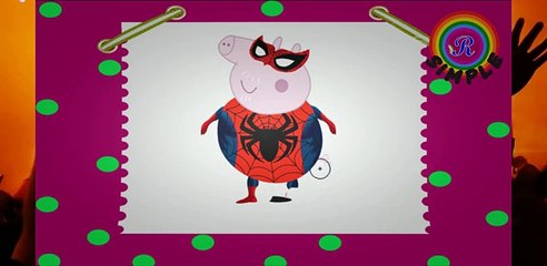 Peppa Pig Español English Episodes 2016 - Frozen Elsa Spiderman vs Venom Superman