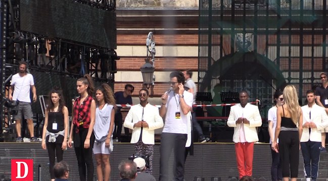 Répétitions à Toulouse, place du Capitole, pour la Fête de la musique