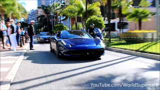 Blue Ferrari 458 Italia Hard Acceleration and Sound
