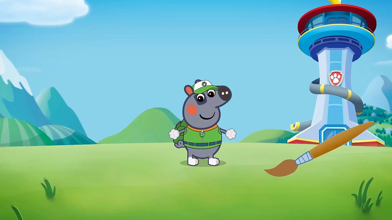 Peppa Pig em Português Brasil   Surpresa Eggs   Peppa Alterar Patrulha Canina Paw patrol Rocky