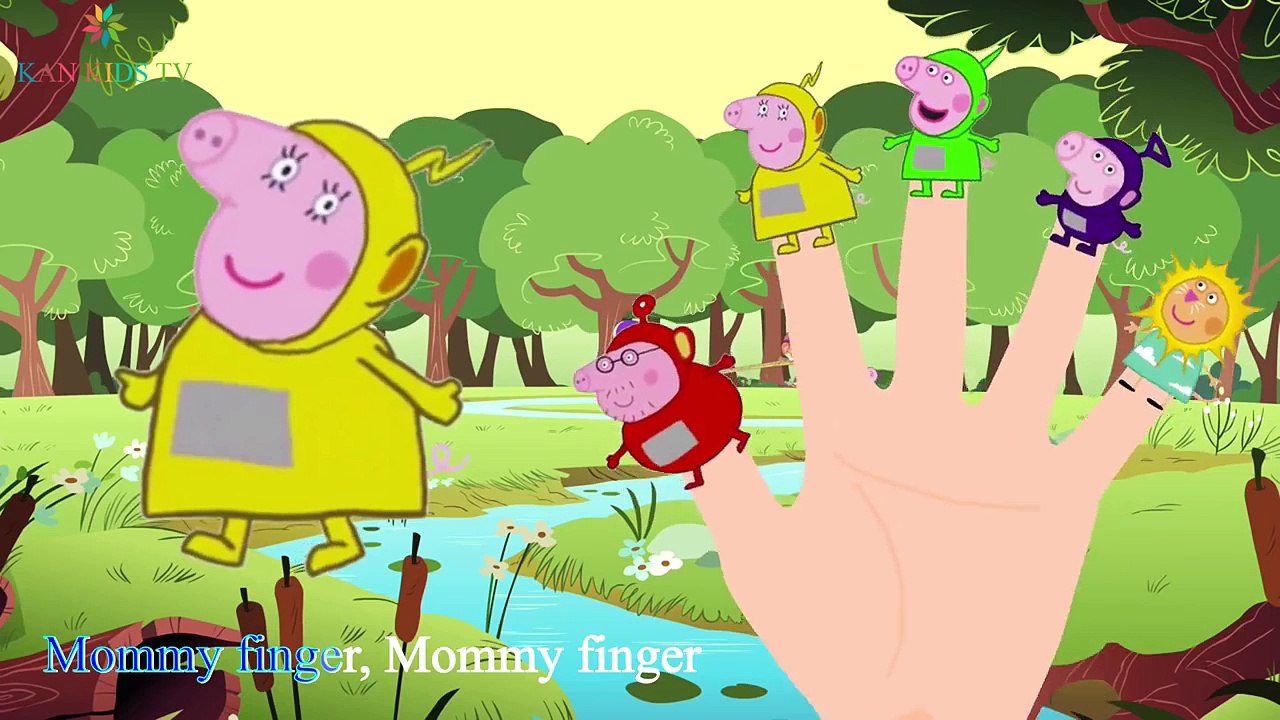 Peppa Pig Teletubbies Finger Family Songs   Nursery Rhymes For Kids   Kan Kids TV